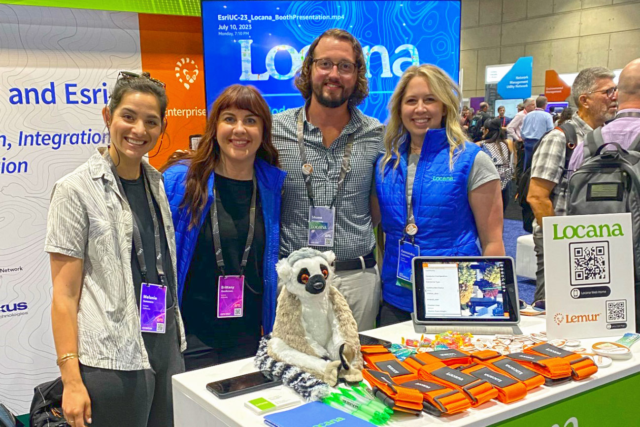 Employees Operating Locana Booth Employees Operating Locana Booth